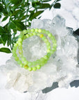 GREEN CALCITE 6mm - HANDMADE CRYSTAL BRACELET - 6mm, bracelet, calcite, crystal bracelet, emotional support, gemini, green, green calcite, handmade bracelet, jewelry, June 2025 inventory check, market bracelet, Wearable - The Mineral Maven
