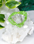 GREEN CALCITE 6mm - HANDMADE CRYSTAL BRACELET - 6mm, bracelet, calcite, crystal bracelet, emotional support, gemini, green, green calcite, handmade bracelet, jewelry, June 2025 inventory check, market bracelet, Wearable - The Mineral Maven