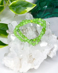 GREEN CALCITE 6mm - HANDMADE CRYSTAL BRACELET - 6mm, bracelet, calcite, crystal bracelet, emotional support, gemini, green, green calcite, handmade bracelet, jewelry, June 2025 inventory check, market bracelet, Wearable - The Mineral Maven