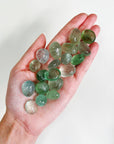 GREEN FLUORITE TUMBLE - 33 bday, 444 sale, Black Friday sale, bulk, crystals for beginners, end of year sale, fluorite, focus gift bundle, green fluorite, holiday sale, mercury rx, new year sale, pocket crystal, pocket stone, tumble, update - The Mineral Maven