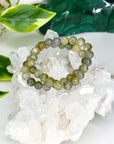 GREEN GARNET 8mm - HANDMADE CRYSTAL BRACELET - 10 Dec Inventory, 8mm, aquarius, aries, bracelet, bracelet inventory check, capricorn, crystal bracelet, earth, fire, garnet, green garnet, handmade bracelet, jewelry, joy gift bundle, June 2025 inventory check, leo, market bracelet, solstice collection, tsavorite garnet, virgo, Wearable, winter solstice, winter solstice collection - The Mineral Maven