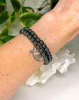 HEMATITE 6mm - HANDMADE CRYSTAL BRACELET - 6mm, Aquarius, aries, bracelet, crystal bracelet, earth, grey, handmade bracelet, hematite, jewelry, June 2025 inventory check, market bracelet, metallic, Scorpio Season, Wearable - The Mineral Maven