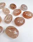 HEMATOID QUARTZ PEBBLE - 33 bday, 444 sale, Black Friday sale, end of year sale, hematite, hematoid, hematoid quartz, holiday sale, leo season, new year sale, palm stone, pebble, pebbles, pocket crystal, protection gift bundle, quartz, tumbled, tumbled stone, tumbles - The Mineral Maven