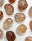 HEMATOID QUARTZ PEBBLE - 33 bday, 444 sale, Black Friday sale, end of year sale, hematite, hematoid, hematoid quartz, holiday sale, leo season, new year sale, palm stone, pebble, pebbles, pocket crystal, protection gift bundle, quartz, tumbled, tumbled stone, tumbles - The Mineral Maven