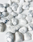 HOWLITE TUMBLE - 33 bday, 444 sale, Black Friday sale, bulk, calm gift bundle, emotional support, end of year sale, flash sale, holiday sale, howlite, new year sale, pocket crystal, tumble, tumbles, white - The Mineral Maven