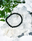 HYPERSTHENE 6mm - HANDMADE CRYSTAL BRACELET - 10 Dec Inventory, 6mm, black, bracelet, bracelet inventory check, crystal bracelet, Friday the 13th, handmade bracelet, hypersthene, jewelry, June 2025 inventory check, market bracelet, Wearable - The Mineral Maven
