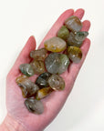 INCLUDED QUARTZ TUMBLE - Black Friday sale, garden quartz, included quartz, lodolite, pocket crystal, pocket crystals, pocket stone, quartz, tumble, tumbled, tumbled stone, tumbles - The Mineral Maven