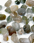 INCLUDED QUARTZ TUMBLE - Black Friday sale, garden quartz, included quartz, lodolite, pocket crystal, pocket crystals, pocket stone, quartz, tumble, tumbled, tumbled stone, tumbles - The Mineral Maven