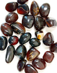 INDONESIAN "BLUE" AMBER TUMBLE - amber, Black Friday sale, blue amber, indonesian amber, pocket crystal, pocket crystals, pocket stone, tumble, tumbled, tumbled stone, tumbles - The Mineral Maven