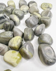 INFINITE SERPENTINE TUMBLE - 33 bday, 444 sale, Black Friday sale, chrysotile, emotional support, end of year sale, holiday sale, new year sale, pocket crystal, pocket crystals, pocket stone, serpentine, tumble, tumbled stone, tumbles - The Mineral Maven