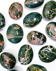 KABAMBY OCEAN JASPER PALM STONE (1st QUALITY) - Black Friday sale, emotional support, kabamby, kabamby ocean jasper, north carolina gem show, ocean jasper, palm stone, palmstone - The Mineral Maven