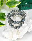 LABRADORITE 10mm - HANDMADE CRYSTAL BRACELET - 10 Dec Inventory, 10mm, 2025 vibes, air, bracelet, bracelet inventory check, cancer, crystal bracelet, Friday the 13th, grey, handmade bracelet, jewelry, June 2025 inventory check, labradorite, Leo, libra, market bracelet, mercury retrograde, pisces, sagittarius, transform gift bundle, Wearable - The Mineral Maven