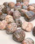 LEOPARDSKIN JASPER CHONK - 33 bday, Black Friday sale, bulk, connect to animals, emotional support, end of year sale, flash sale, grounding, holiday sale, jasper, leopard, leopardskin, leopardskin jasper, new year sale, old, pocket crystal, protection, stabilizing, stress relief, tumble, tumbled stone, tumbles - The Mineral Maven