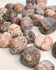 LEOPARDSKIN JASPER CHONK - 33 bday, Black Friday sale, bulk, connect to animals, emotional support, end of year sale, flash sale, grounding, holiday sale, jasper, leopard, leopardskin, leopardskin jasper, new year sale, old, pocket crystal, protection, stabilizing, stress relief, tumble, tumbled stone, tumbles - The Mineral Maven