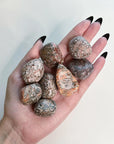 LEOPARDSKIN JASPER CHONK - 33 bday, Black Friday sale, bulk, connect to animals, emotional support, end of year sale, flash sale, grounding, holiday sale, jasper, leopard, leopardskin, leopardskin jasper, new year sale, old, pocket crystal, protection, stabilizing, stress relief, tumble, tumbled stone, tumbles - The Mineral Maven