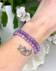 LEPIDOLITE 6mm - HANDMADE CRYSTAL BRACELET - 6mm, 8mm, august 2025 restock, bracelet, crystal bracelet, emotional support, handmade bracelet, jewelry, lepidolite, libra, market bracelet, pisces, Scorpio Season, water, we love LA, Wearable - The Mineral Maven