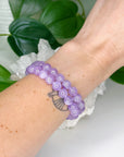 LILAC AMETHYST 8mm - HANDMADE CRYSTAL BRACELET - 6th anniversary, 8mm, air, aquarius, Aries, bracelet, crystal bracelet, emotional support, handmade bracelet, jewelry, libra, pisces, purple, sagittarius, scorpio, storm, virgo, water, Wearable - The Mineral Maven