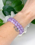 LILAC AMETHYST 8mm - HANDMADE CRYSTAL BRACELET - 6th anniversary, 8mm, air, aquarius, Aries, bracelet, crystal bracelet, emotional support, handmade bracelet, jewelry, libra, pisces, purple, sagittarius, scorpio, storm, virgo, water, Wearable - The Mineral Maven