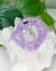 LILAC AMETHYST 8mm - HANDMADE CRYSTAL BRACELET - 6th anniversary, 8mm, air, aquarius, Aries, bracelet, crystal bracelet, emotional support, handmade bracelet, jewelry, libra, pisces, purple, sagittarius, scorpio, storm, virgo, water, Wearable - The Mineral Maven
