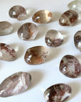 LODOLITE (GARDEN QUARTZ) LENS - 2025 vibes, 33 bday, 444 sale, Black Friday sale, garden quartz, holiday sale, lodolite, phantom quartz, polished, polished stone, quartz, rose quartz, scenic quartz, spring equinox, spring things, springtime, vernal vibes - The Mineral Maven