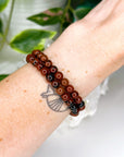 MAHOGANY OBSIDIAN 6mm - HANDMADE CRYSTAL BRACELET - 6mm, august 2025 restock, black, bracelet, brown, crystal bracelet, earth, handmade bracelet, jewelry, libra, mahogany obsidian, obsidian, Wearable - The Mineral Maven
