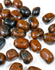 MAHOGANY OBSIDIAN CHONK - 33 bday, Black Friday sale, chonk, end of year sale, holiday sale, mahogany obsidian, pocket crystal, pocket stone, protection gift bundle, tumble, tumbled, tumbled stone - The Mineral Maven