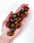 MAHOGANY OBSIDIAN CHONK - 33 bday, Black Friday sale, chonk, end of year sale, holiday sale, mahogany obsidian, pocket crystal, pocket stone, protection gift bundle, tumble, tumbled, tumbled stone - The Mineral Maven