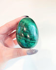 MALACHITE EGG - 2025 vibes, 33 bday, egg, flash sale, green, holiday sale, malachite, malachite egg, new year sale, polished stone, spring equinox, spring things, taurus, taurus season, transform gift bundle - The Mineral Maven