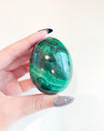 MALACHITE EGG - 2025 vibes, 33 bday, egg, flash sale, green, holiday sale, malachite, malachite egg, new year sale, polished stone, spring equinox, spring things, taurus, taurus season, transform gift bundle - The Mineral Maven