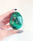 MALACHITE EGG - 2025 vibes, 33 bday, egg, flash sale, green, holiday sale, malachite, malachite egg, new year sale, polished stone, spring equinox, spring things, taurus, taurus season, transform gift bundle - The Mineral Maven
