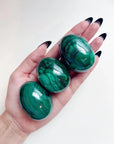 MALACHITE EGG - 2025 vibes, 33 bday, egg, flash sale, green, holiday sale, malachite, malachite egg, new year sale, polished stone, spring equinox, spring things, taurus, taurus season, transform gift bundle - The Mineral Maven