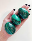 MALACHITE EGG - 2025 vibes, 33 bday, egg, flash sale, green, holiday sale, malachite, malachite egg, new year sale, polished stone, spring equinox, spring things, taurus, taurus season, transform gift bundle - The Mineral Maven
