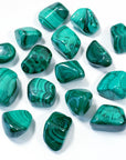 MALACHITE TUMBLE - Black Friday sale, malachite, pocket crystal, pocket crystals, pocket stone, spring things - The Mineral Maven