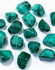 MALACHITE TUMBLE - Black Friday sale, malachite, pocket crystal, pocket crystals, pocket stone, spring things - The Mineral Maven