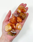 MALAWI CARNELIAN AGATE TUMBLE - career, carnelian, crystals for beginners, emotional support, fertility, Leo szn, pocket crystal, pocket stone, spring things, tumble, tumbled stone - The Mineral Maven