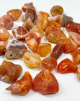 MALAWI CARNELIAN AGATE TUMBLE - career, carnelian, crystals for beginners, emotional support, fertility, Leo szn, pocket crystal, pocket stone, spring things, tumble, tumbled stone - The Mineral Maven