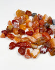MALAWI CARNELIAN AGATE TUMBLE - career, carnelian, crystals for beginners, emotional support, fertility, Leo szn, pocket crystal, pocket stone, spring things, tumble, tumbled stone - The Mineral Maven
