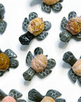 MARBLE SEA TURTLE - 33 bday, Black Friday sale, crystal critter, fossiliferous marble, holiday sale, marble, polished, polished stone, sea turtle, summer vibes, turtle - The Mineral Maven