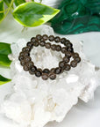 MIDNIGHT LACE OBSIDIAN 8mm - HANDMADE CRYSTAL BRACELET - 10 Dec Inventory, 8mm, black, black obsidian, bracelet, bracelet inventory check, crystal bracelet, earth, Friday the 13th, handmade bracelet, jewelry, June 2025 inventory check, lace obsidian, market bracelet, midnight lace obsidian, obsidian, sagittarius, scorpio, Wearable - The Mineral Maven