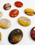 MOOKAITE THUMBSTONE - 33 bday, Black Friday sale, end of year sale, holiday sale, mookaite, mookaite jasper, new year sale, pocket crystal, pocket stone, thumbstone, update, worry stone - The Mineral Maven