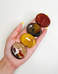 MOOKAITE THUMBSTONE - 33 bday, Black Friday sale, end of year sale, holiday sale, mookaite, mookaite jasper, new year sale, pocket crystal, pocket stone, thumbstone, update, worry stone - The Mineral Maven