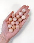 MORGANITE MINI SPHERE - 33 bday, beryl, Black Friday sale, end of year sale, holiday sale, love gift bundle, mini sphere, morganite, north carolina gem show, polished, sphere - The Mineral Maven