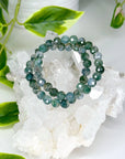 MOSS AGATE (FACETED) 8mm - HANDMADE CRYSTAL BRACELET - 10 Dec Inventory, 8mm, bracelet, bracelet inventory check, crystal bracelet, earth, faceted, handmade bracelet, jewelry, June 2025 inventory check, mercury retrograde stack, moss agate, virgo, virgo stack, Wearable - The Mineral Maven
