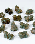 NUNDOORITE MINI FROG - crystal critter, crystal frog, frog, mini frog, nundoorite - The Mineral Maven