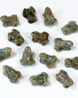NUNDOORITE MINI FROG - crystal critter, crystal frog, frog, mini frog, nundoorite - The Mineral Maven