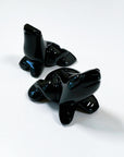 OBSIDIAN MEDIUM FROG - black obsidian, crystal critter, crystal frog, frog, medium frog, obsidian - The Mineral Maven