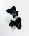 OBSIDIAN MEDIUM FROG - black obsidian, crystal critter, crystal frog, frog, medium frog, obsidian - The Mineral Maven