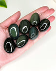 OBSIDIAN POCKET PEBBLE - Black Friday sale, black obsidian, emotional support, end of year sale, Friday the 13th, gold obsidian, gold sheen obsidian, grief gift bundle, holiday sale, mahogany obsidian, mercury rx, obsidian, palm stone, pebble, platinum obsidian, pocket crystal, pocket stone, protection gift bundle, rainbow obsidian, silver sheen obsidian, spiderweb obsidian, tumble, tumbled, tumbled stone, velvet obsidian - The Mineral Maven