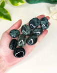 OBSIDIAN POCKET PEBBLE - Black Friday sale, black obsidian, emotional support, end of year sale, Friday the 13th, gold obsidian, gold sheen obsidian, grief gift bundle, holiday sale, mahogany obsidian, mercury rx, obsidian, palm stone, pebble, platinum obsidian, pocket crystal, pocket stone, protection gift bundle, rainbow obsidian, silver sheen obsidian, spiderweb obsidian, tumble, tumbled, tumbled stone, velvet obsidian - The Mineral Maven