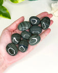 OBSIDIAN POCKET PEBBLE - Black Friday sale, black obsidian, emotional support, end of year sale, Friday the 13th, gold obsidian, gold sheen obsidian, grief gift bundle, holiday sale, mahogany obsidian, mercury rx, obsidian, palm stone, pebble, platinum obsidian, pocket crystal, pocket stone, protection gift bundle, rainbow obsidian, silver sheen obsidian, spiderweb obsidian, tumble, tumbled, tumbled stone, velvet obsidian - The Mineral Maven